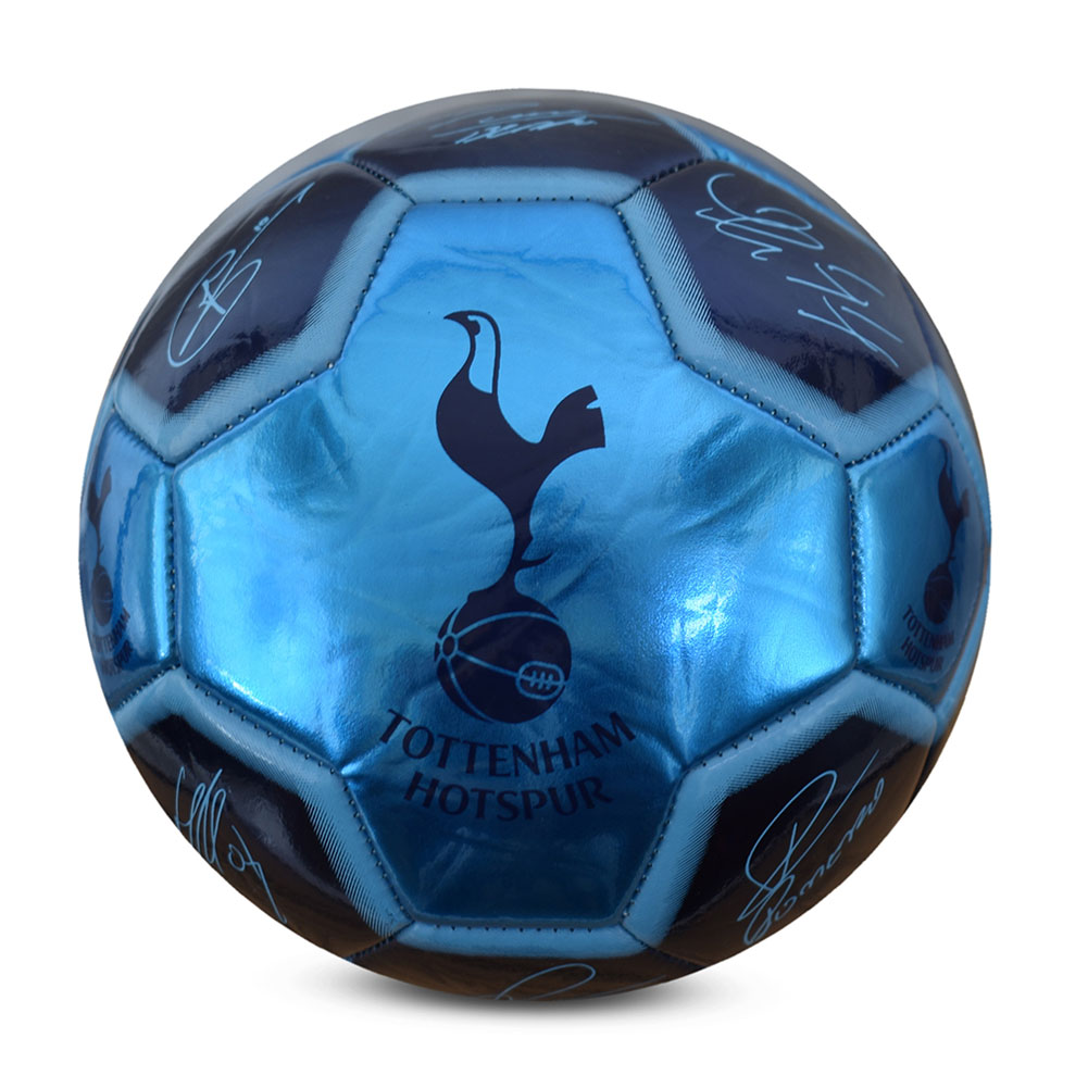 Tottenham Hotspur FC Sig 26 skill ball with the Spurs crest, To Dare is to Do strapline and signatures