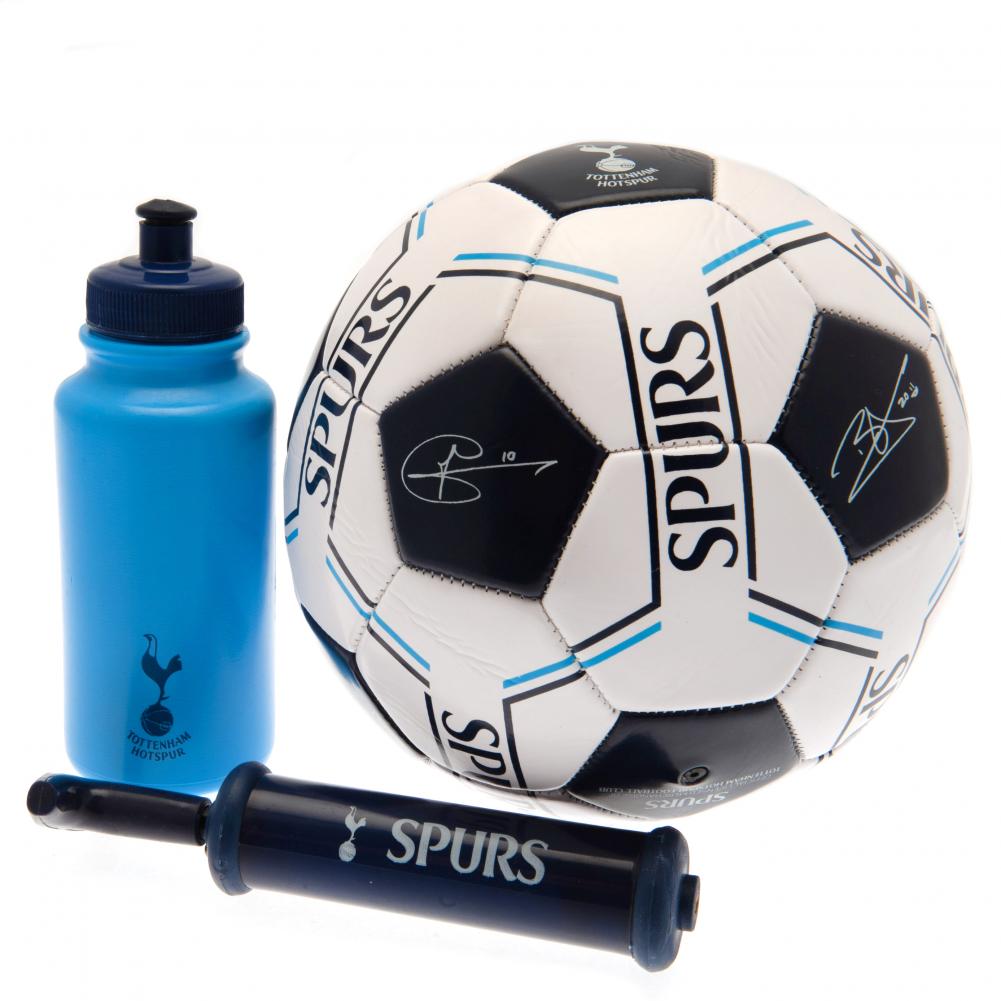 Tottenham Hotspur FC signature training gift set with a size 5 football, water bottle and mini hand pump