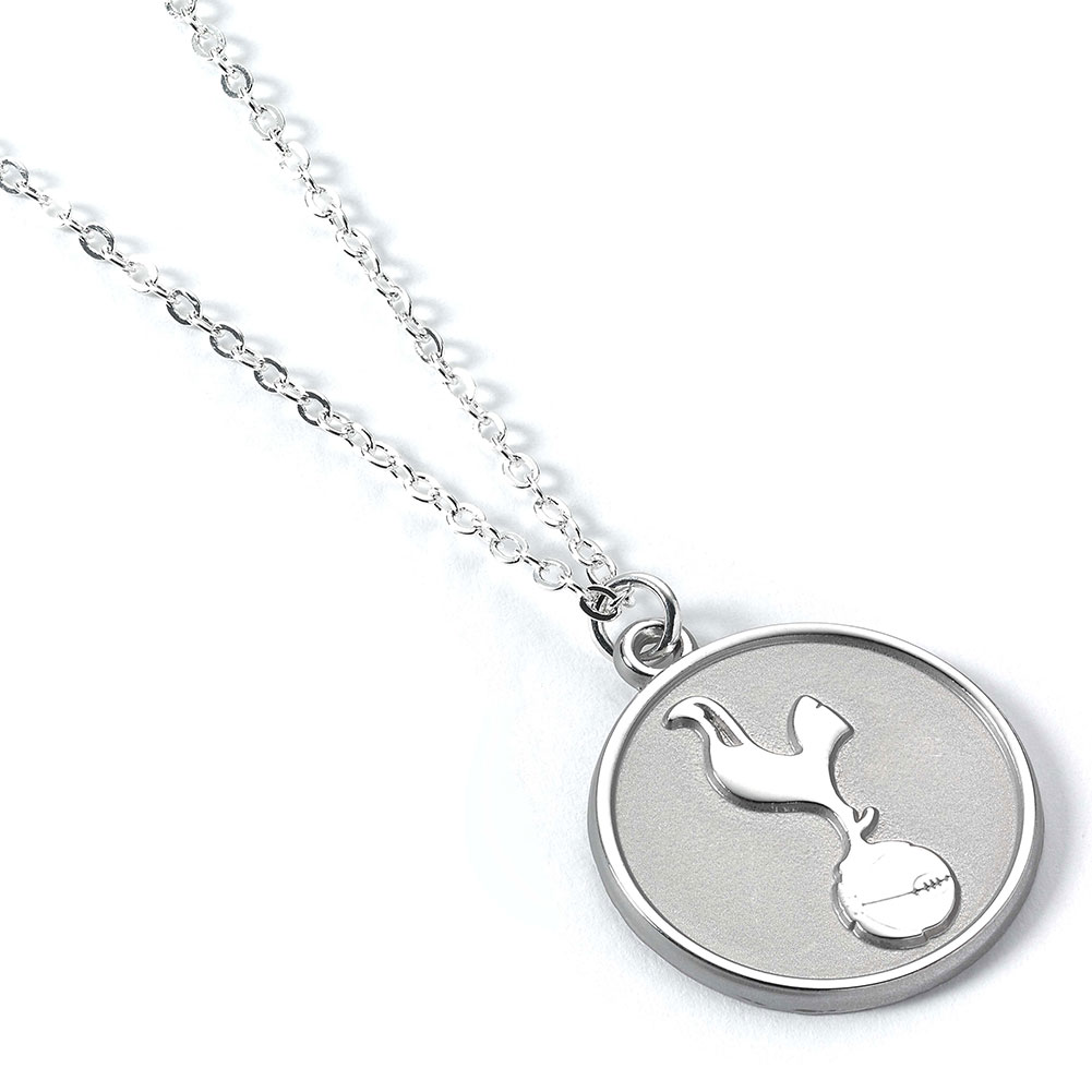 Tottenham Hotspur FC silver finish necklace with a Tottenham crest pendant, in a display packet
