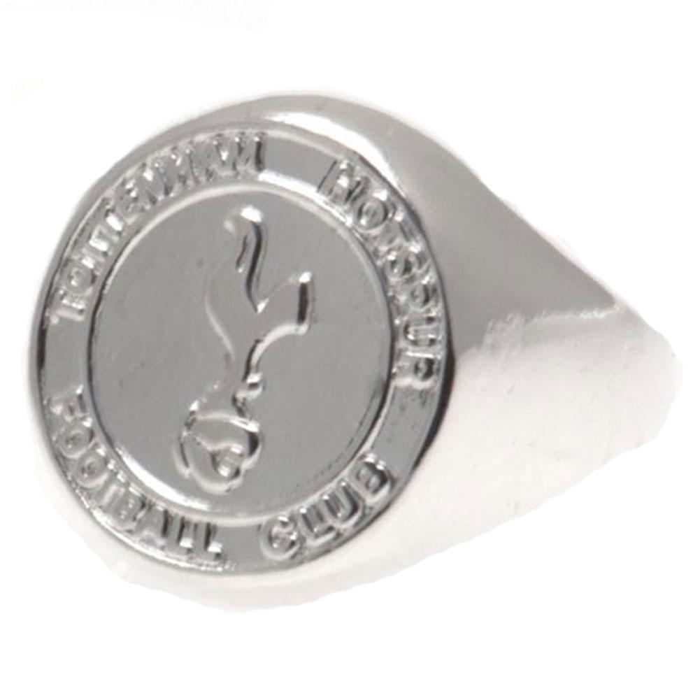 Tottenham Hotspur FC silver plated ring with a detailed club crest design