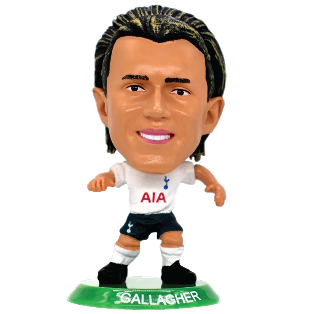 Gallagher SoccerStarz figure in the classic Tottenham Hotspur home kit on a green base