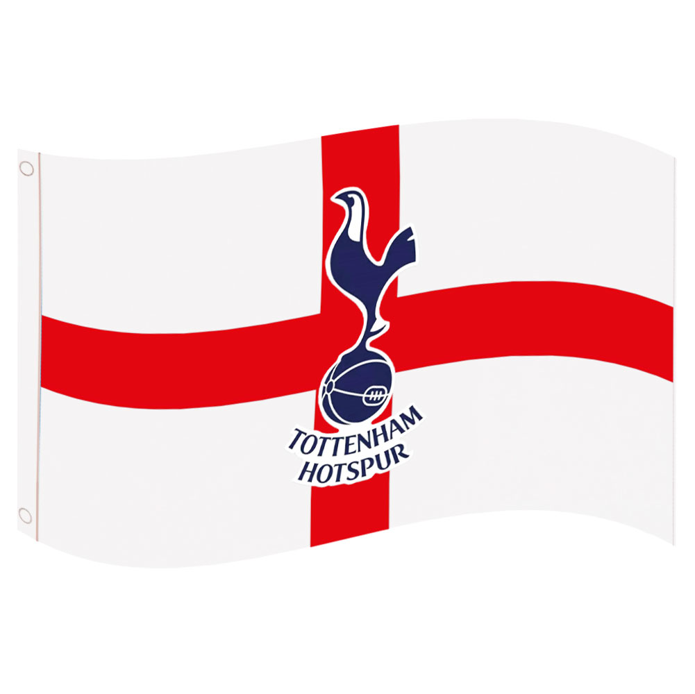 Tottenham Hotspur FC supporters flag with a full colour Spurs crest