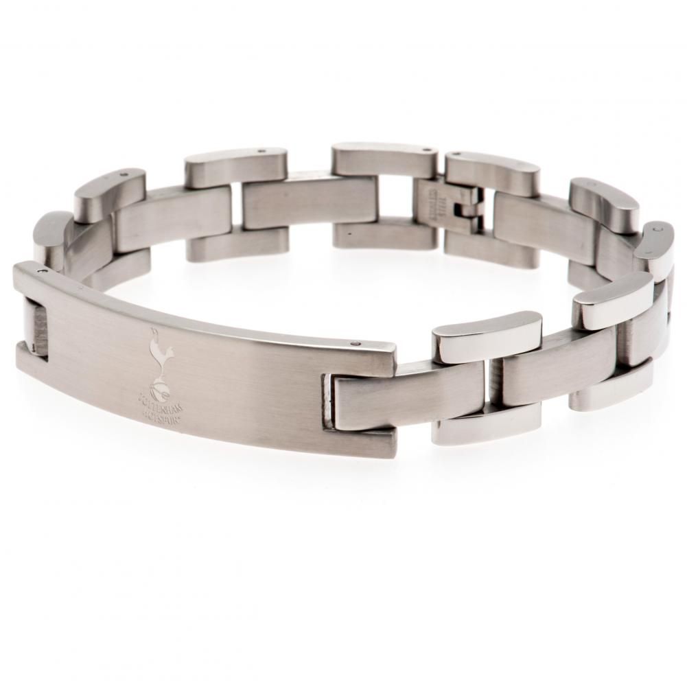 Tottenham Hotspur FC classic stainless steel link bracelet with an engraved club crest plate