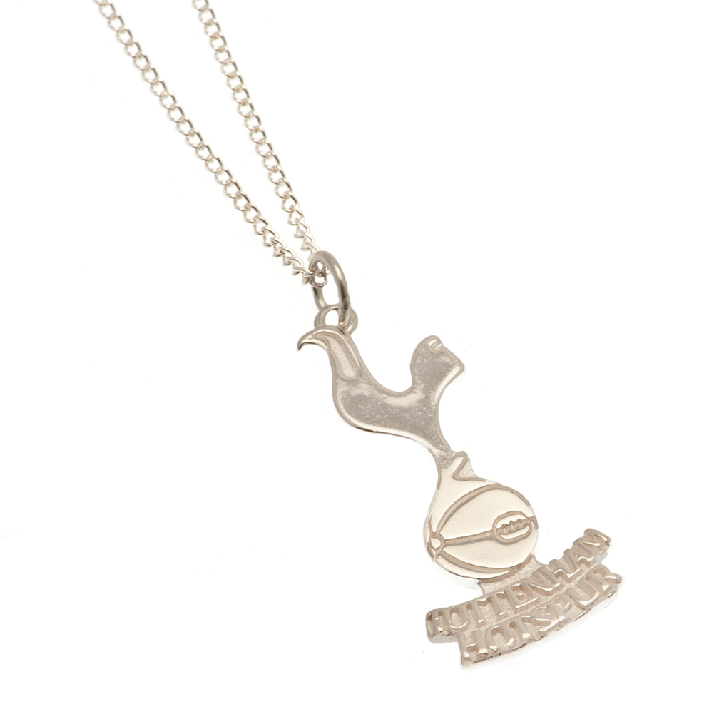 Tottenham Hotspur FC sterling silver Spurs crest pendant on a chain necklace with a lobster clasp