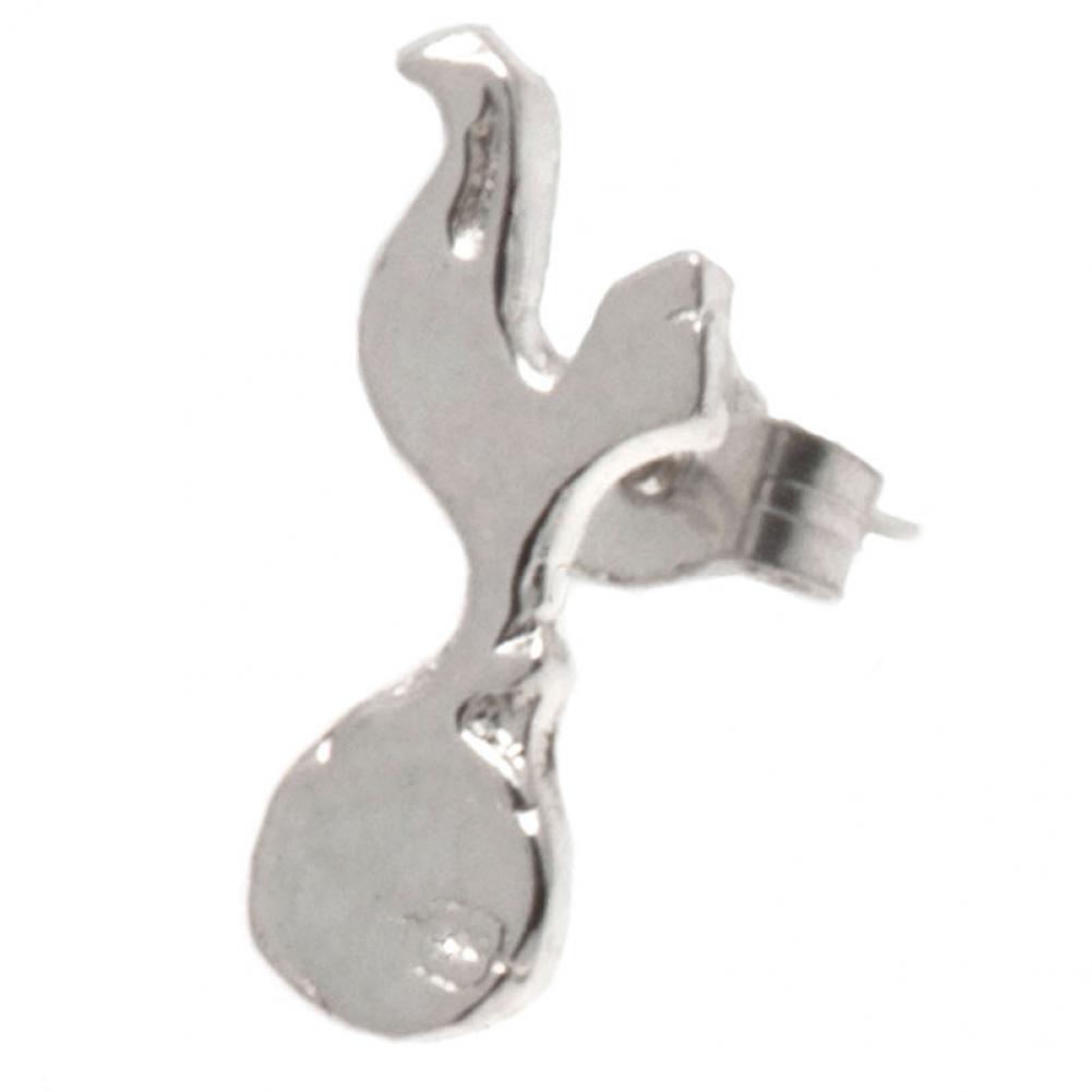 Tottenham Hotspur FC sterling silver stud earring featuring the Spurs crest