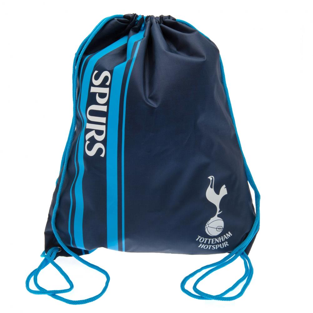 Tottenham Hotspur FC Stripe design gym bag featuring Spurs text and the club crest