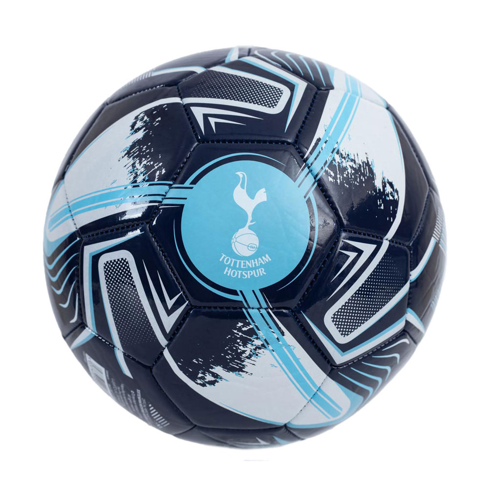 Tottenham Hotspur FC Turbine print blue and white 32 panel skill ball with a white Tottenham crest