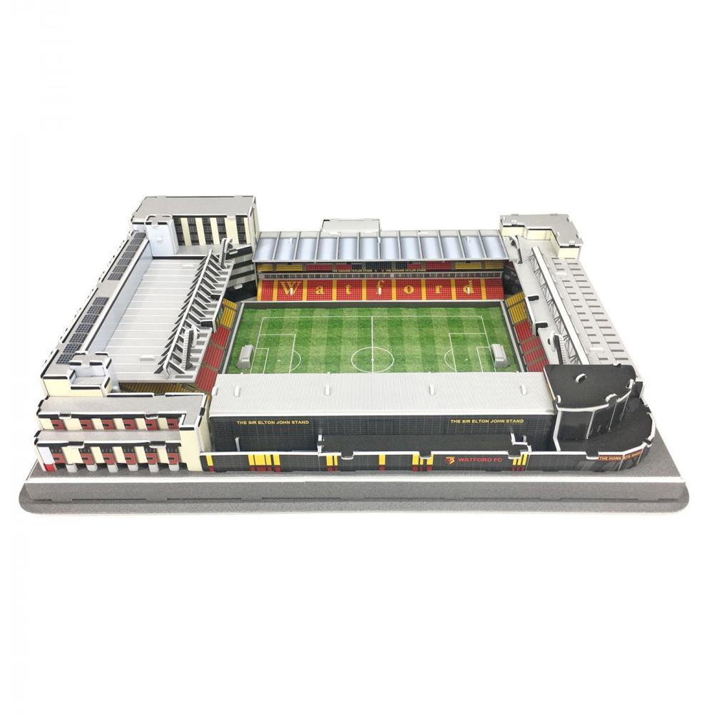 Watford FC 3D puzzle replica of Vicarage Road in a presentation box