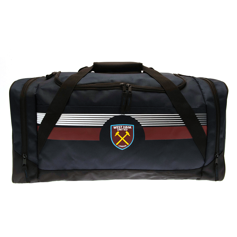 West Ham United Ultra design holdall with a full colour club crest, carry handles and a shoulder strap